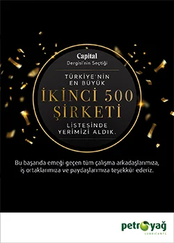 Capital Dergisi’nin seçtiği "Türkiye’nin En Büyük ikinci 500 Şirketi" arasındayız!