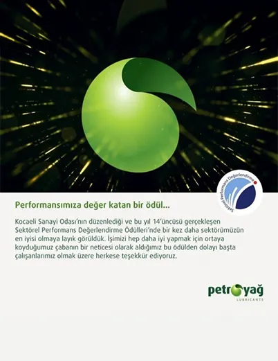 Performansımıza değer katan bir ödül…